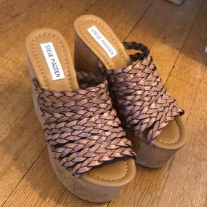 Never Worn: Steve Madden Corkey Wedge